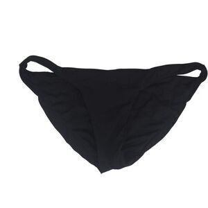 Robin Piccone Womens Black Bikini Bottom Swimwear Size S
